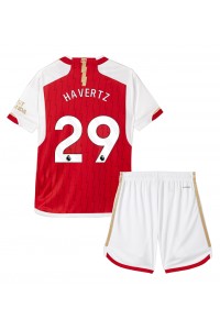 Fotbalové Dres Arsenal Kai Havertz #29 Dětské Domácí Oblečení 2023-24 Krátký Rukáv (+ trenýrky)